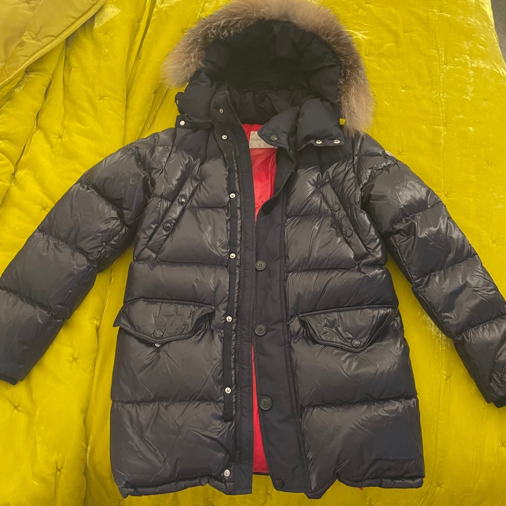 Boys navy blue Moncler size 14/16